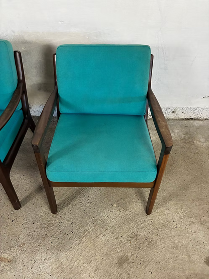 Ole Wanscher Coppia poltroncine mod. Senator design danese anni 50 | ck2370