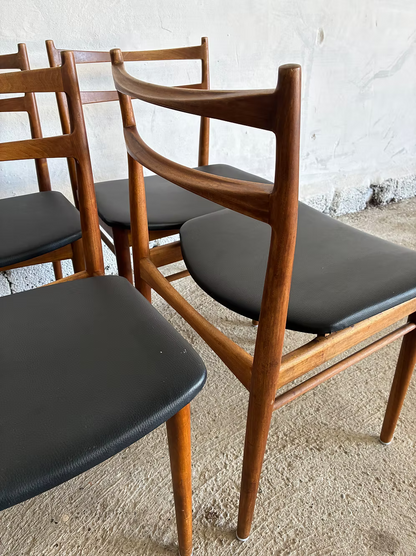 Tavolo Henry Rosengreen + set 6 sedie design danese vintage anni 50 | ck2379