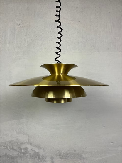Lampadario in ottone Ø50 design danese vintage anni 50 | ck2524
