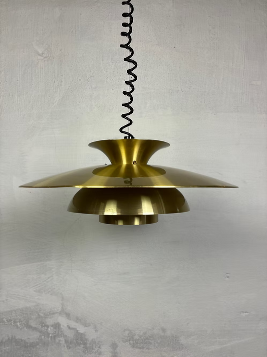 Lampadario in ottone Ø50 design danese vintage anni 50 | ck2524