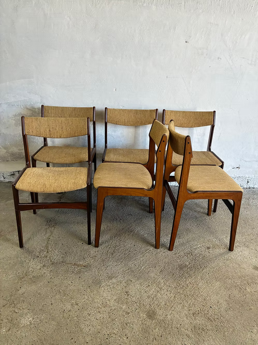 Set di 6 sedie  Erik Buch palissandro design danese vintage | ck2380