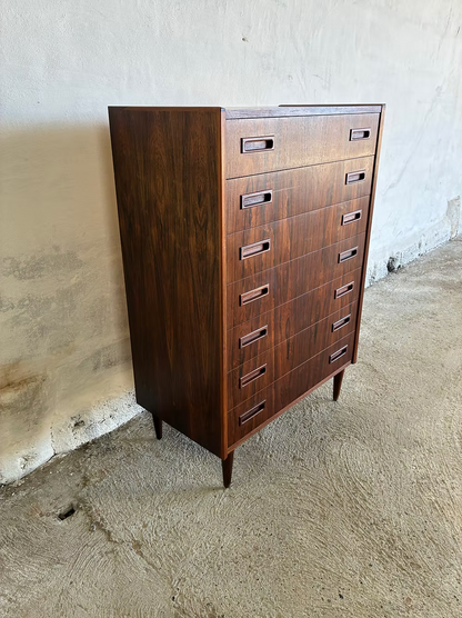 Cassettiera 7 cassetti danese anni 50 palissandro 115cm | ck2381