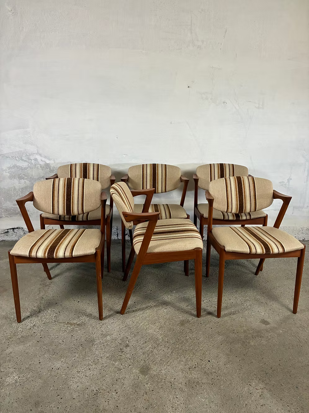 Set 4 "Z chairs" Kai Kristiansen design danese vintage | ck2419