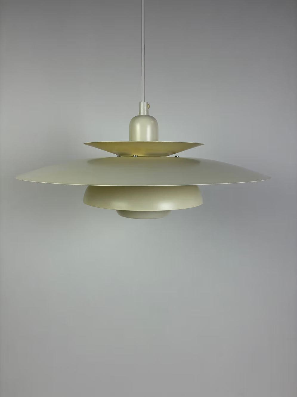 Lampada a sospensione bianca design danese vintage anni 50 [ck2266] misure Ø41