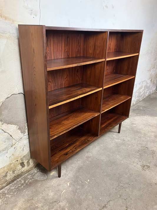 Libreria palissandro design danese anni 50 [ck1913] misure L.144 H.135 P.28