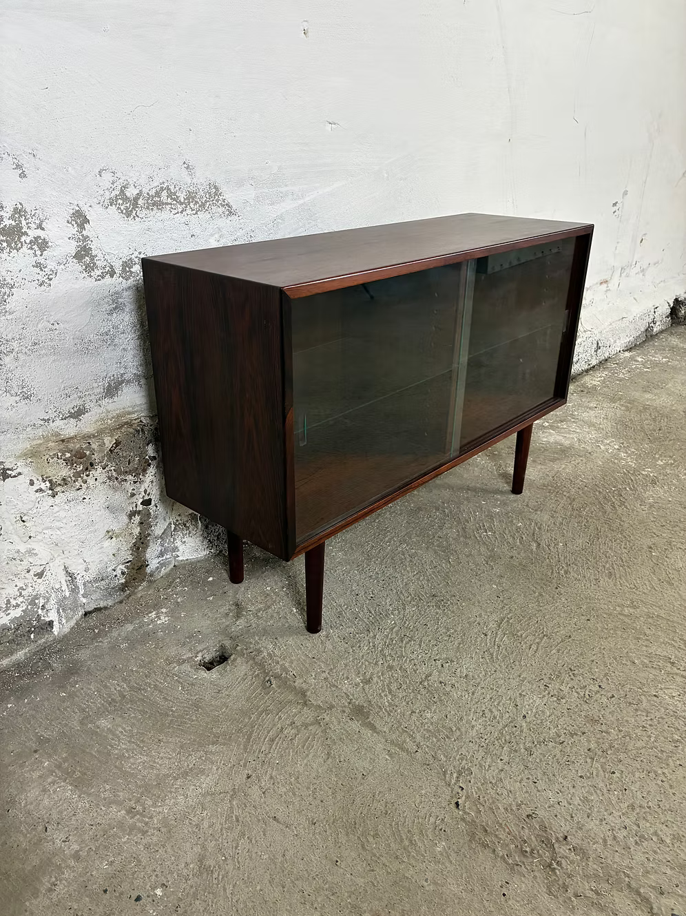 Sideboard vetrina palissandro design danese vintage anni 50 [ck2165] misure L.90 H.61 P.30