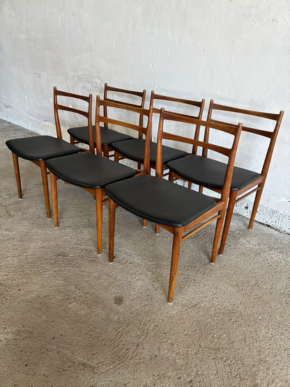Tavolo Henry Rosengreen + set 6 sedie design danese vintage anni 50 | ck2379