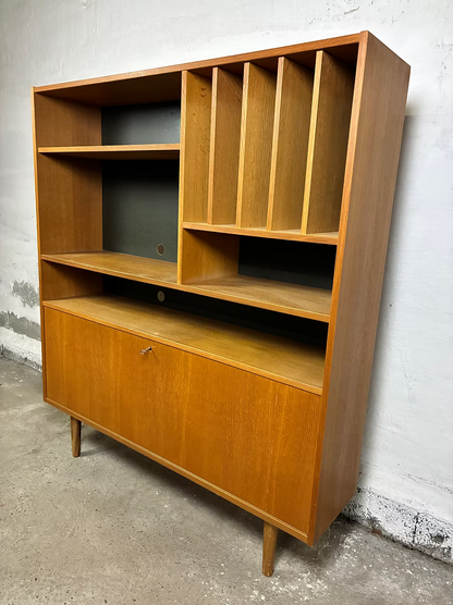Libreria teak design danese anni 50 [ck2268] | misure L.122 H.140 P.29