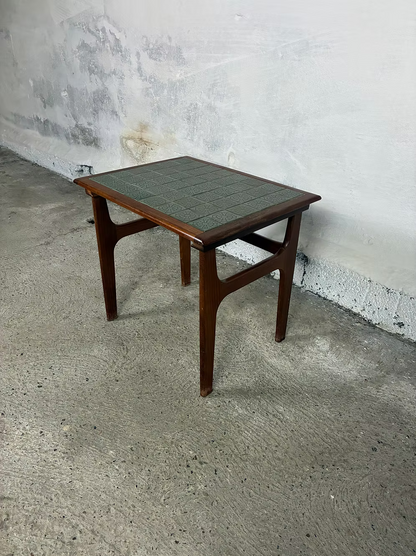 Tavolino teak con piastrelle design danese vintage anni 50 | ck2394