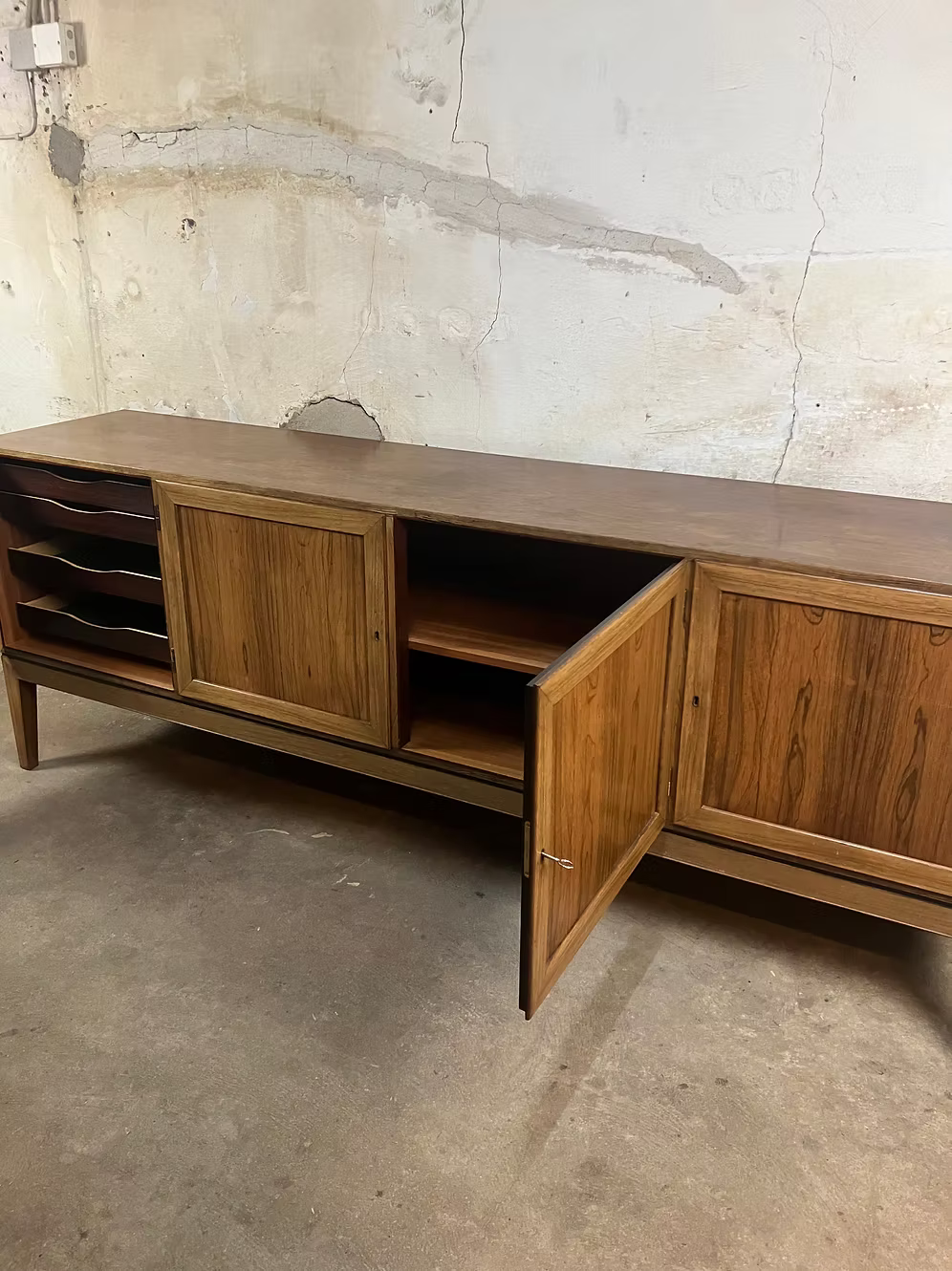 Sideboard palissandro Severin Hansen design danese vintage anni 50 [ck1871] misure L.210 H.78 P.46