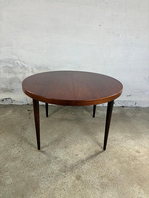 Tavolo tondo Kai Kristiansen palissandro design danese vintage 1960 | ck2545
