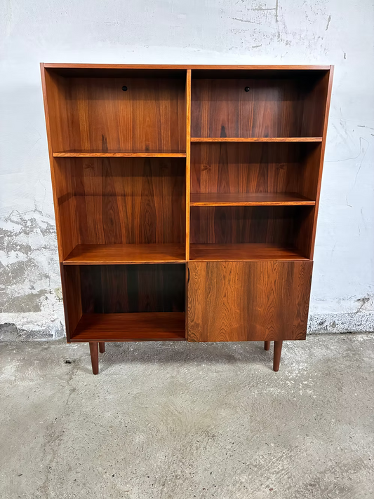 Libreria palissandro design danese anni 50 [ck2083] | misure L.121 H.149 P.29