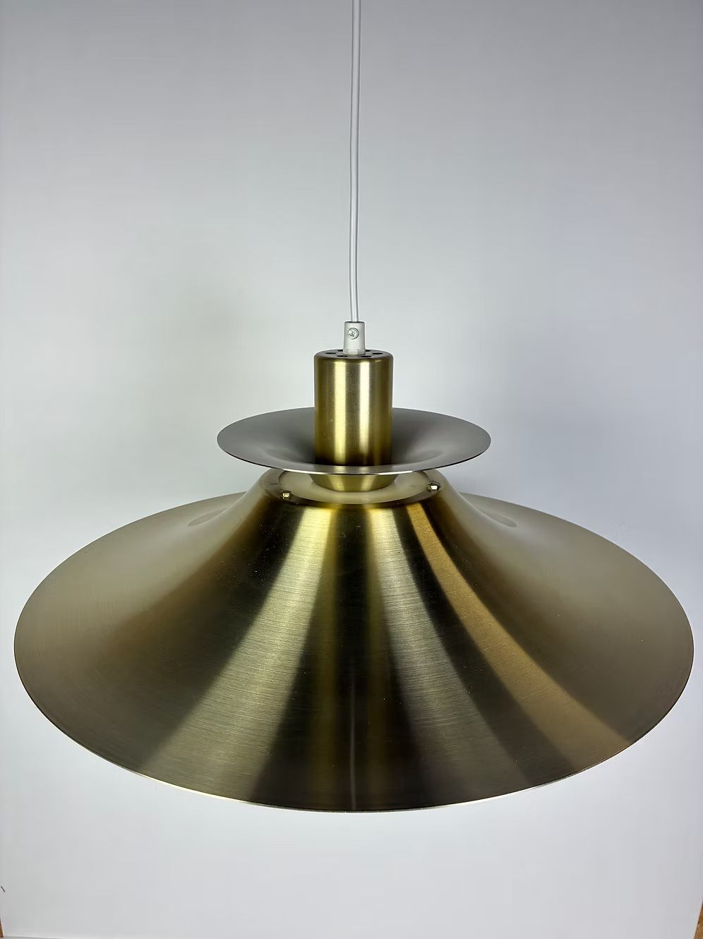 Lampadario in ottone Frandsen design danese vintage anni 50 [ck2253] misure Ø47