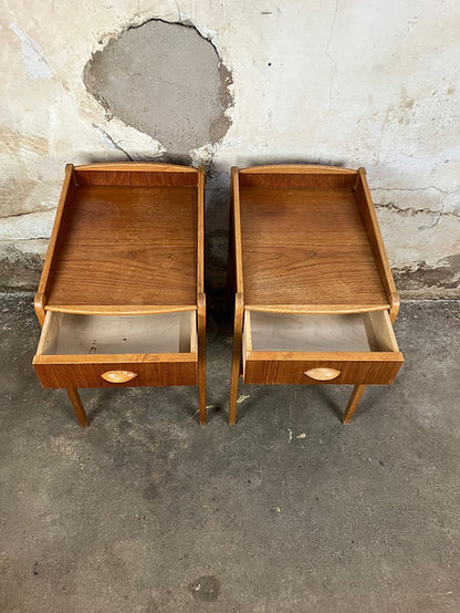 Comodini coppia design danese vintage anni 50 [ck1755]