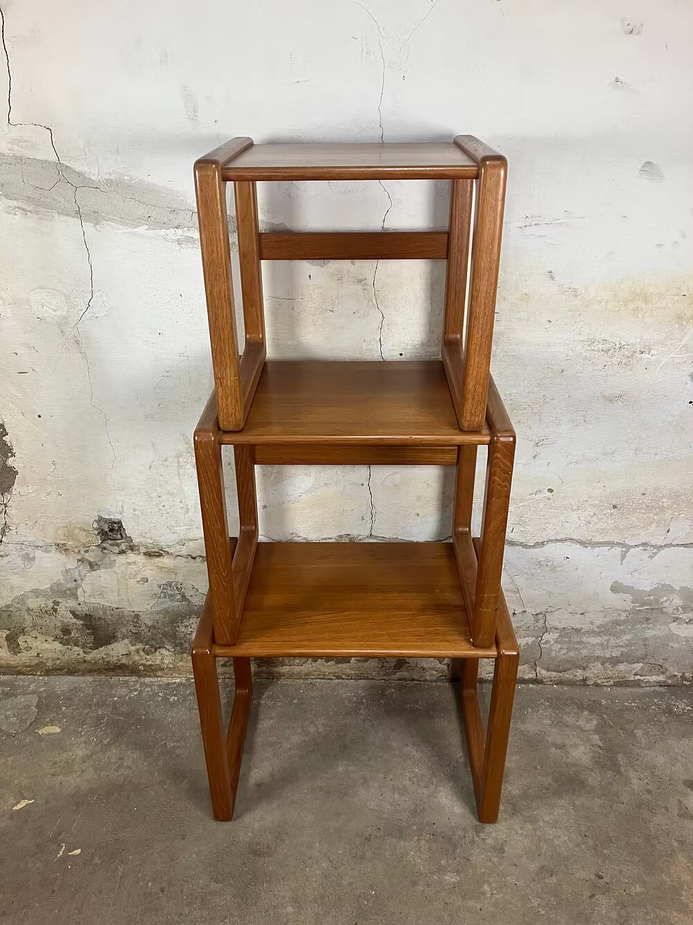 Tavolini tris design svedese vintage anni 50 [ck1965] misure da richiedere