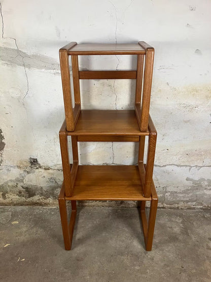Tavolini tris design svedese vintage anni 50 [ck1965] misure da richiedere