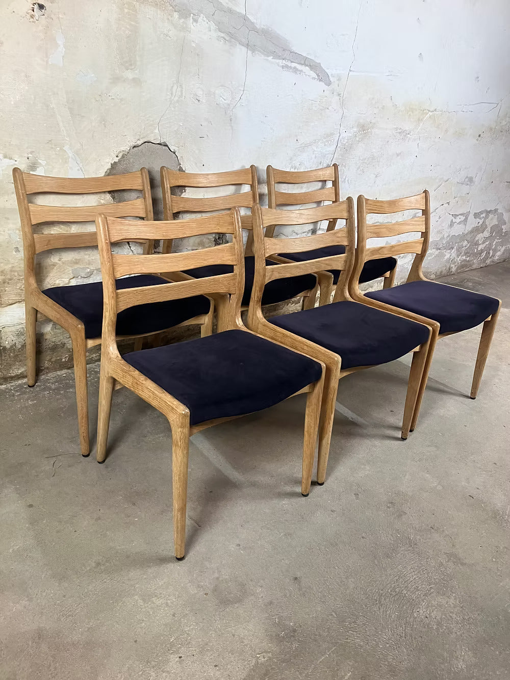 Sedie design danese vintage anni 60 [ck1971] misure da richiedere