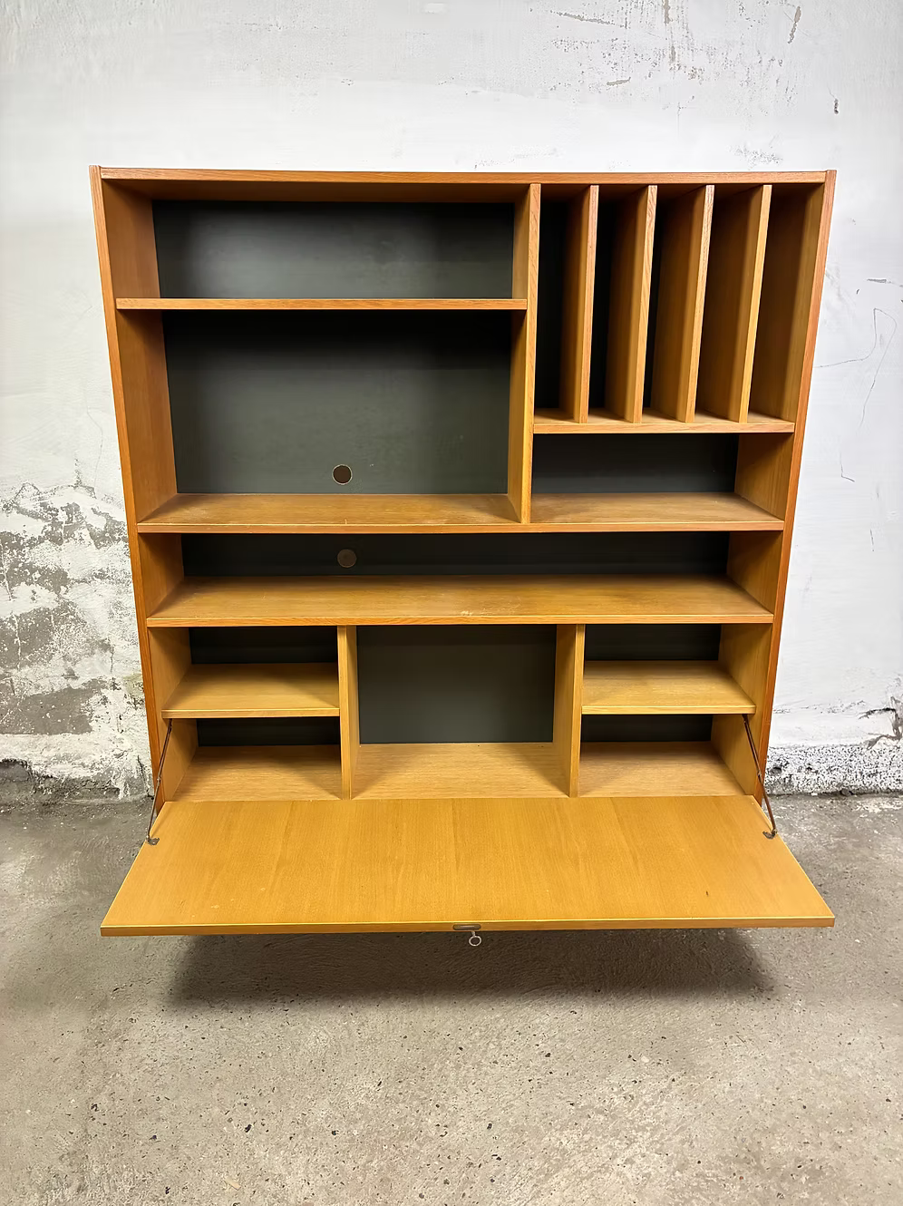 Libreria teak design danese anni 50 [ck2268] | misure L.122 H.140 P.29