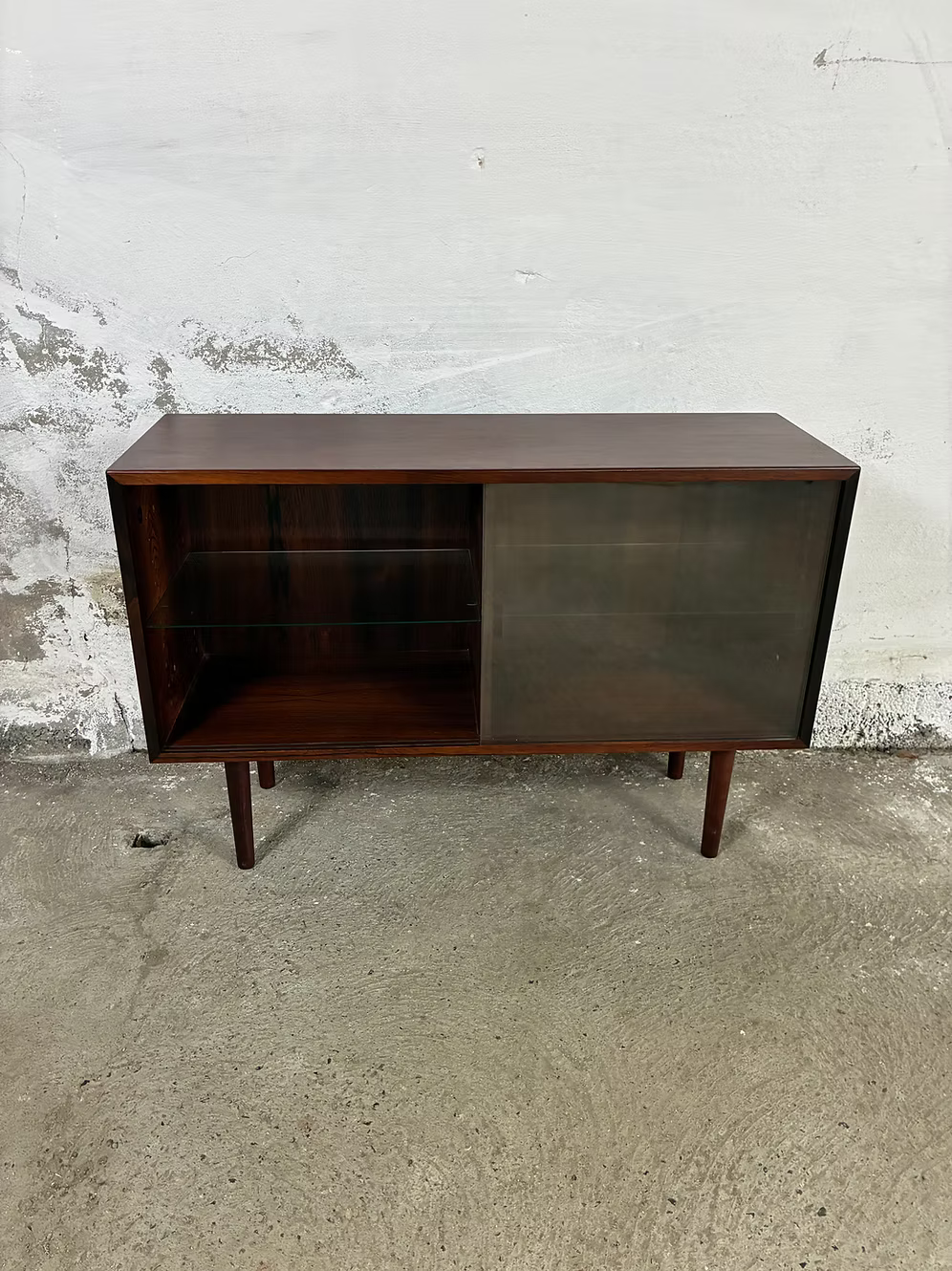 Sideboard vetrina palissandro design danese vintage anni 50 [ck2165] misure L.90 H.61 P.30