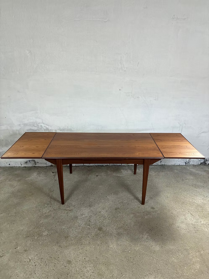 Tavolo rettangolare teak design danese vintage 1960 | ck2515