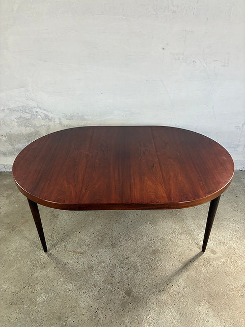 Tavolo tondo Kai Kristiansen palissandro design danese vintage 1960 | ck2545