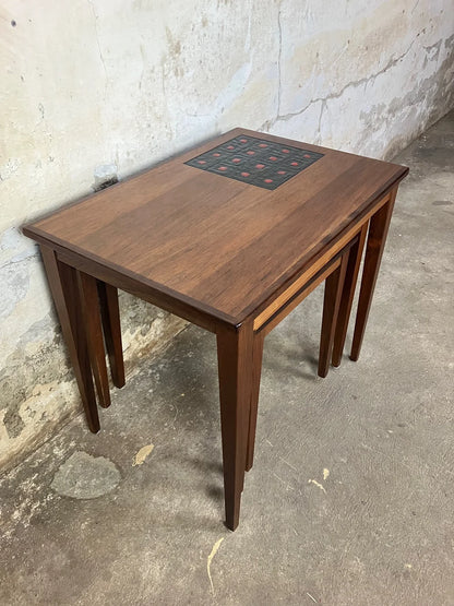 Tavolini tris design danese vintage anni 50 [ck1784] misure da richiedere