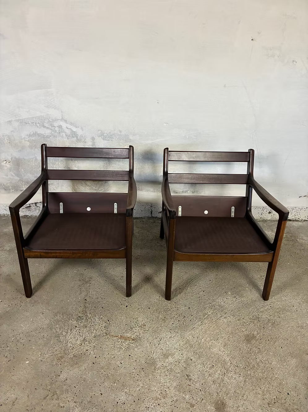 Ole Wanscher Coppia poltroncine mod. Senator design danese anni 50 | ck2370