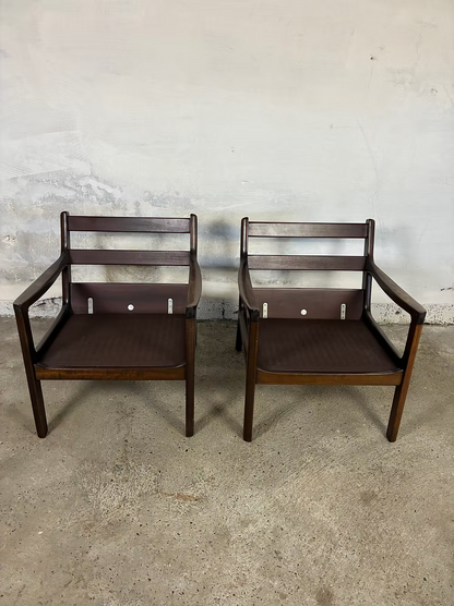 Ole Wanscher Coppia poltroncine mod. Senator design danese anni 50 | ck2370