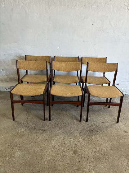 Set di 6 sedie  Erik Buch palissandro design danese vintage | ck2380