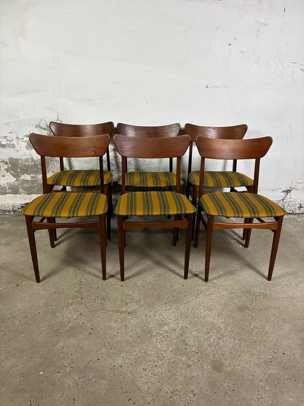 Set di 6 sedie teak design danese vintage anni 60 [ck2251]