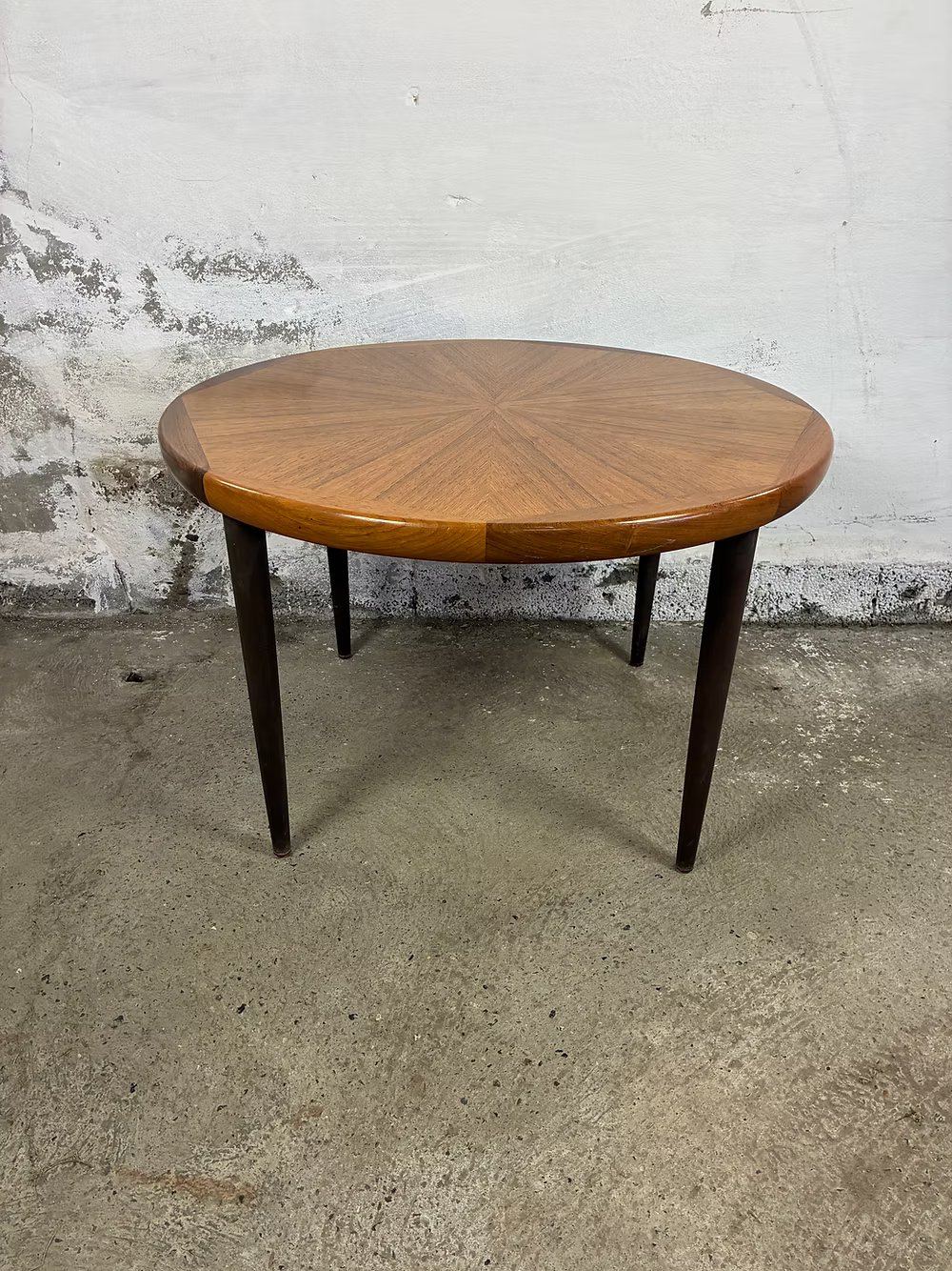 Tavolino rotondo design anni 50 [ck2112] | palissandro 90cm