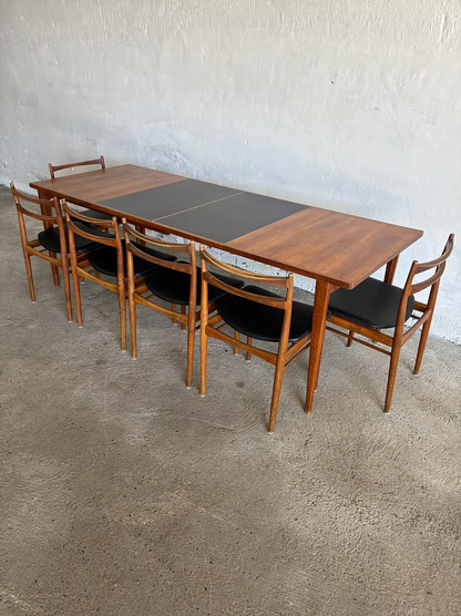 Tavolo Henry Rosengreen + set 6 sedie design danese vintage anni 50 | ck2379