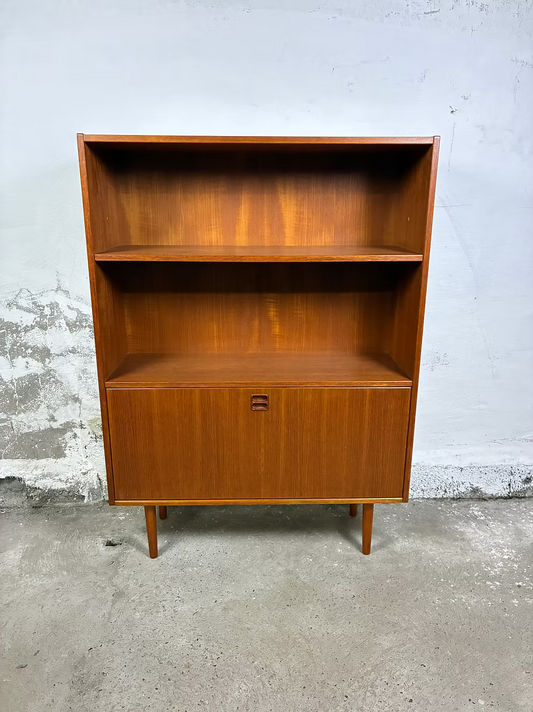 Libreria credenza teak design danese anni 50 [ck2246] | misure L.90 H.125 P.30