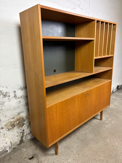 Libreria teak design danese anni 50 [ck2268] | misure L.122 H.140 P.29