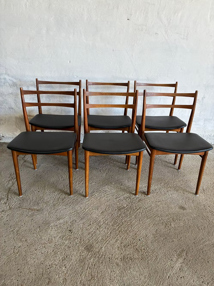 Tavolo Henry Rosengreen + set 6 sedie design danese vintage anni 50 | ck2379