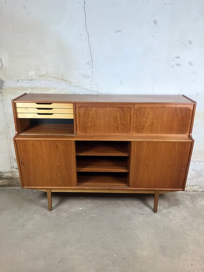 Credenza teak design danese vintage anni 50 [ck1981] misure L.175 H.126 P.46