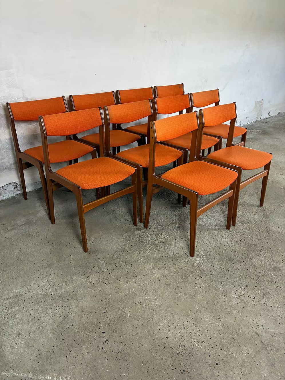 Set 10 sedie Erik Buch design danese vintage anni 60 | ck2443