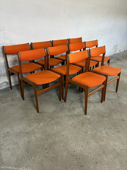 Set 10 sedie Erik Buch design danese vintage anni 60 | ck2443
