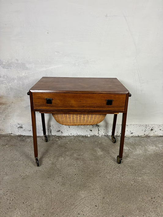 Porta lana palissandro design danese vintage anni 50 | ck2438
