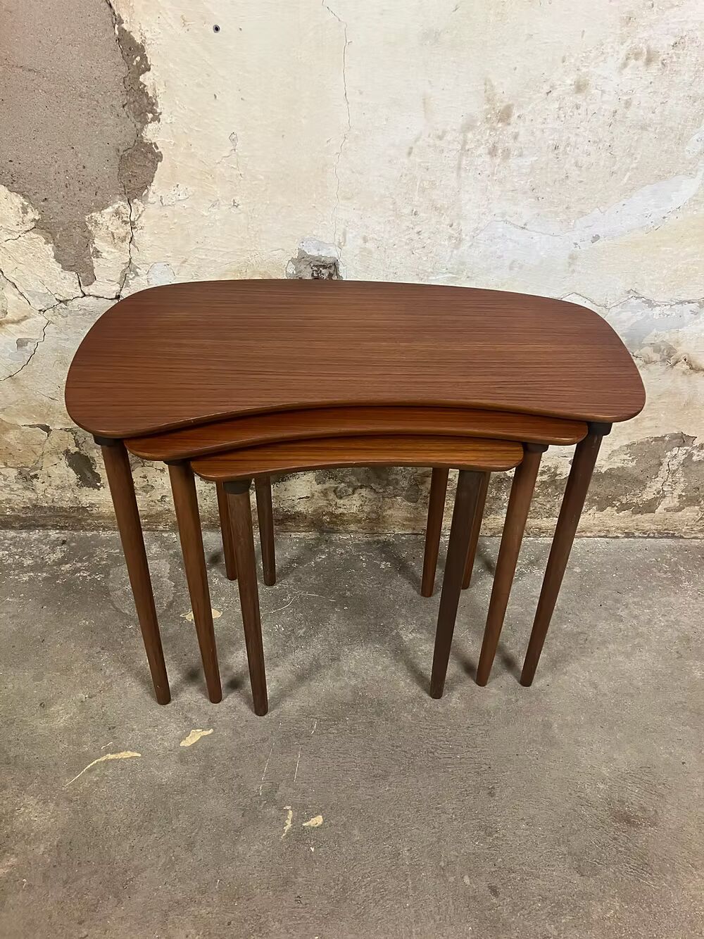 Tavolini tris design svedese vintage anni 50 [ck1961] misure da richiedere