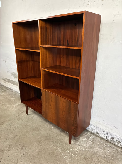 Libreria palissandro design danese anni 50 [ck2083] | misure L.121 H.149 P.29