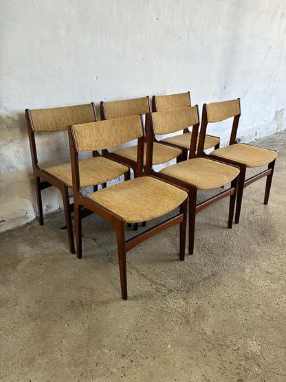 Set di 6 sedie  Erik Buch palissandro design danese vintage | ck2380