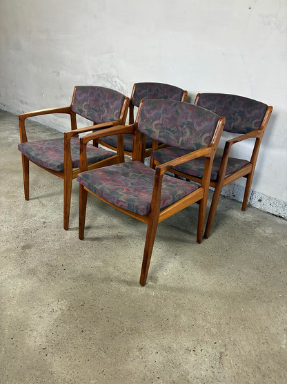Set 4 poltroncine Erik Buch design danese vintage | ck2417