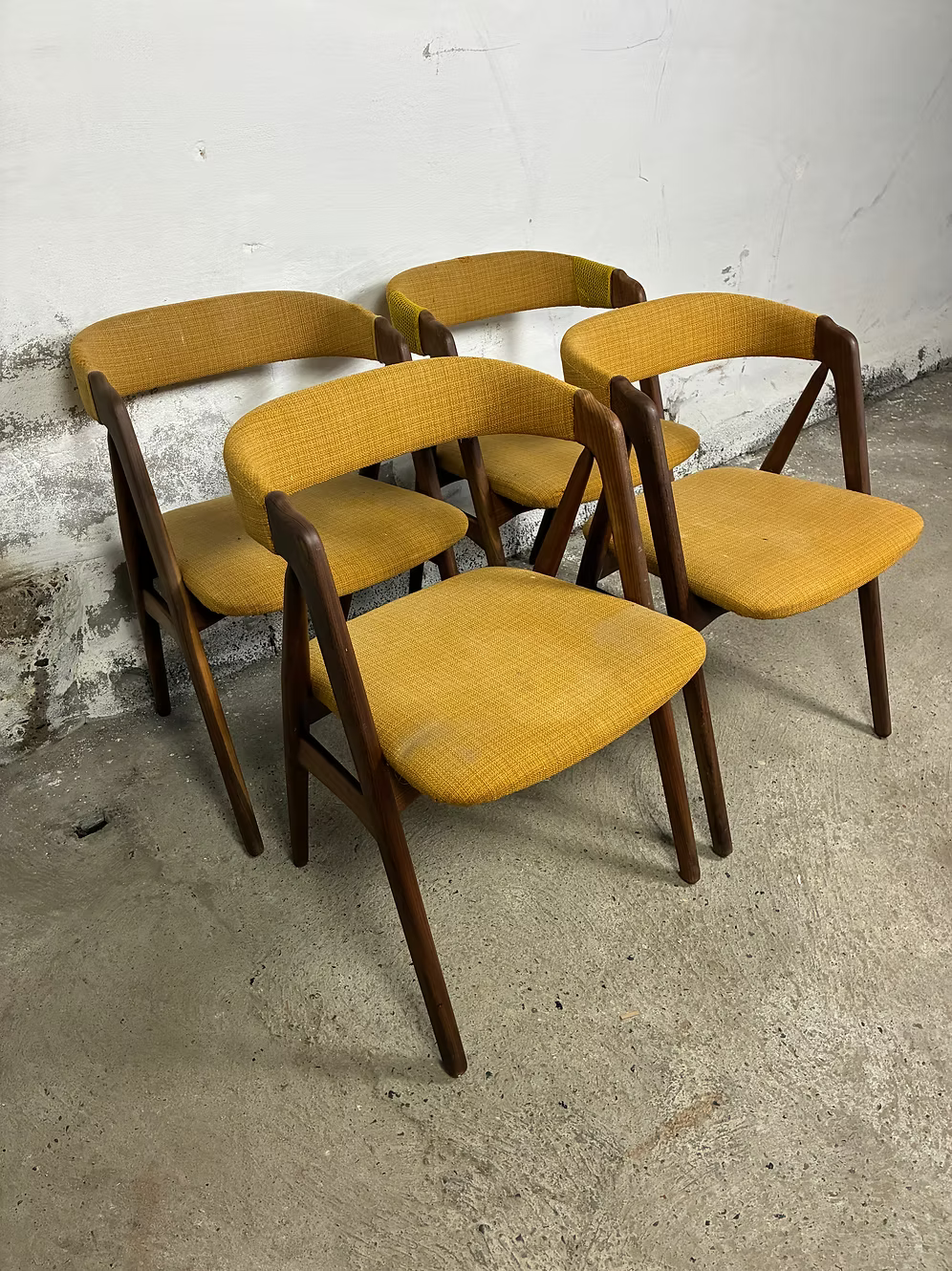 Set di 4 sedie teak TH Harlev design danese vintage anni 60 [ck2276]