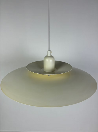 Lampada a sospensione bianca design danese vintage anni 50 [ck2266] misure Ø41
