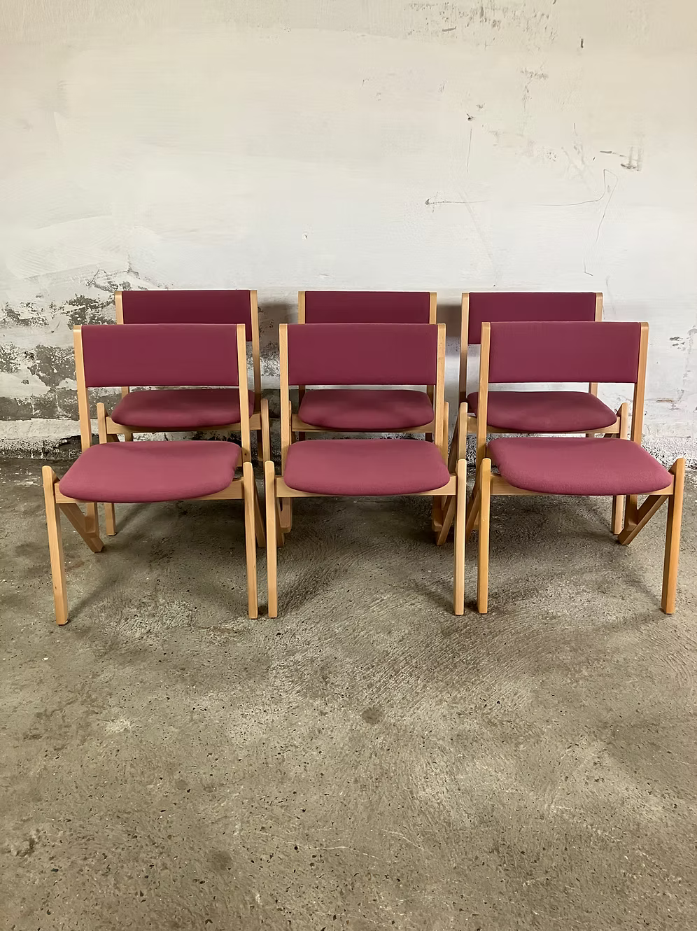 Set 6 Sedie Okamura & Marquardsen design danese vintage anni 60 [ck2001] misure da richiedere