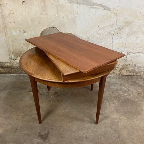 Tavolo rotondo vintage design danese anni 50 [ck1322]