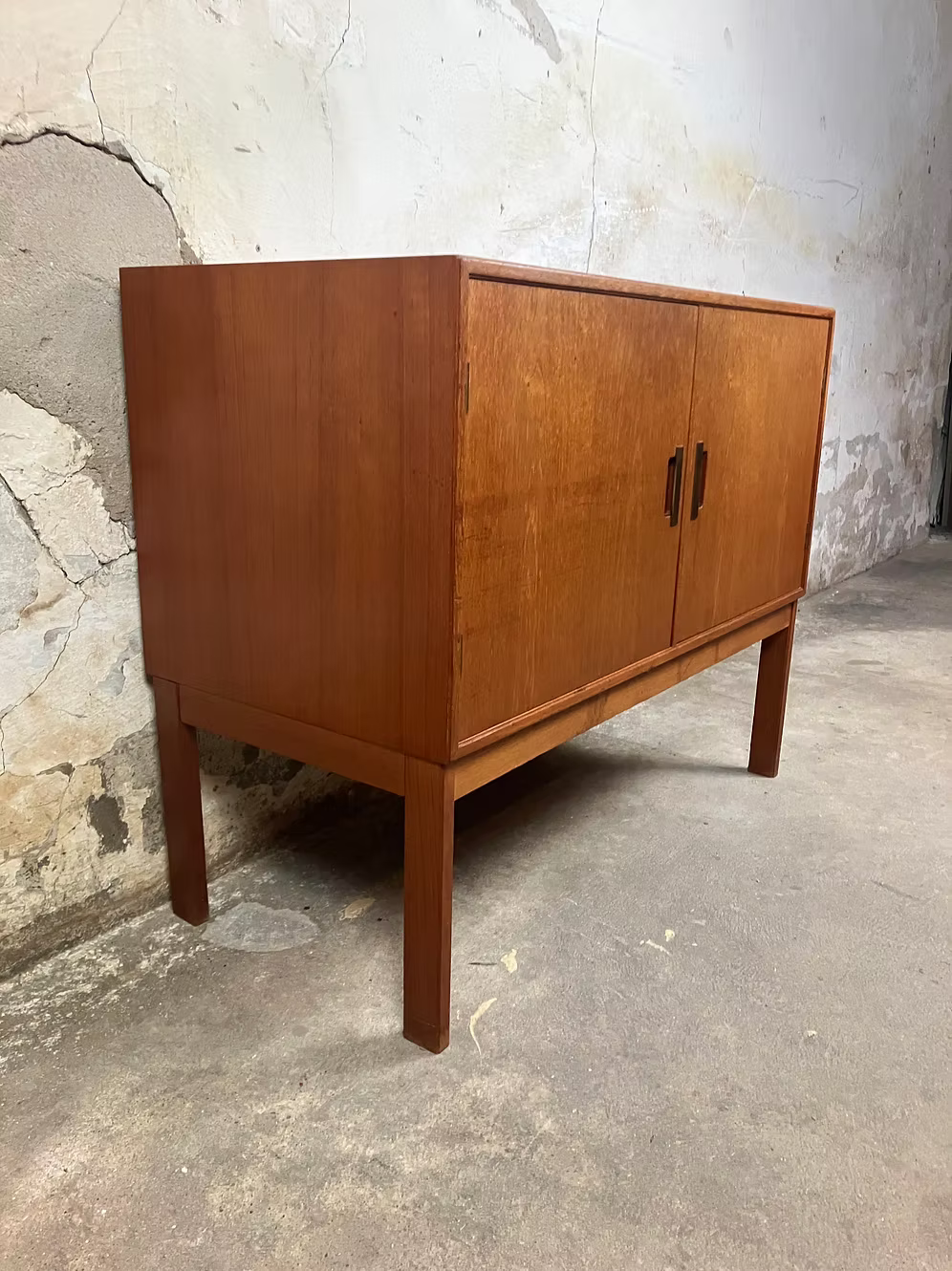 Sideboard teak design danese vintage anni 50 [ck1847] misure L.90 H.73 P.43