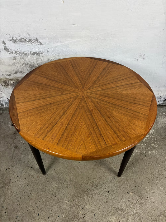 Tavolino rotondo design anni 50 [ck2112] | palissandro 90cm