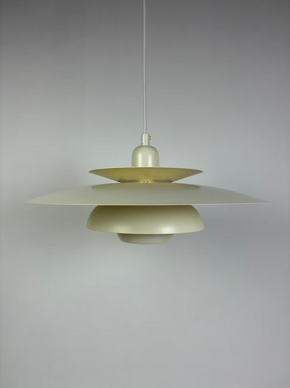 Lampada a sospensione bianca design danese vintage anni 50 [ck2266] misure Ø41